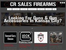 Tablet Screenshot of crsalesfirearms.com